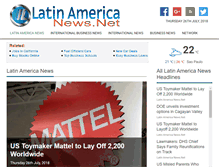 Tablet Screenshot of latinamericanews.net
